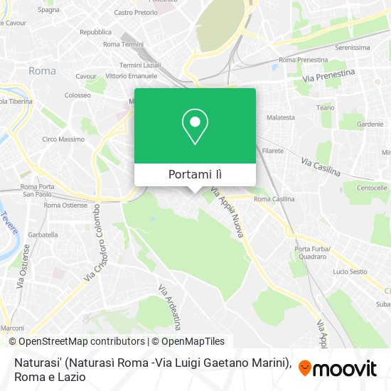 Mappa Naturasi' (Naturasì Roma -Via Luigi Gaetano Marini)