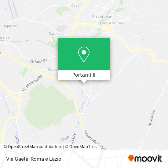 Mappa Via Gaeta