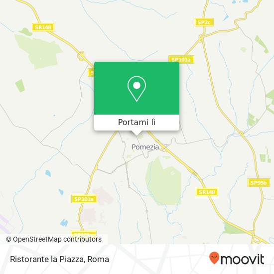 Mappa Ristorante la Piazza