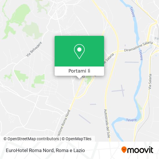 Mappa EuroHotel Roma Nord