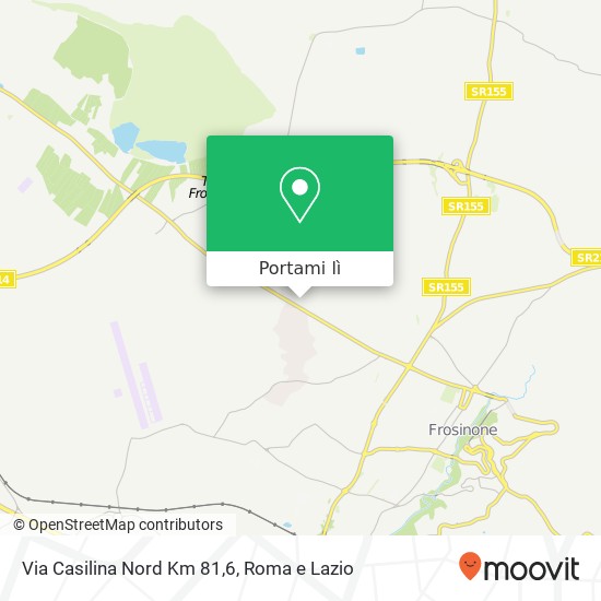 Mappa Via Casilina Nord Km 81,6