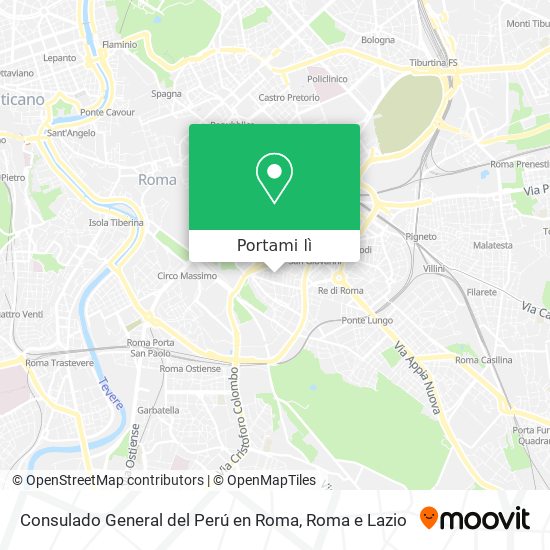 Mappa Consulado General del Perú en Roma