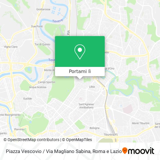 Mappa Piazza Vescovio / Via Magliano Sabina