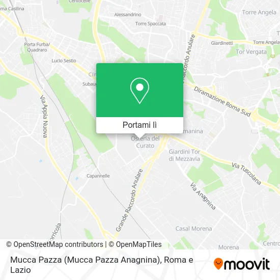 Mappa Mucca Pazza (Mucca Pazza Anagnina)