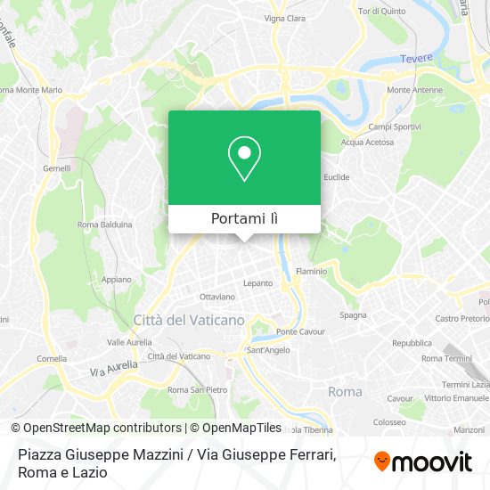 Mappa Piazza Giuseppe Mazzini / Via Giuseppe Ferrari