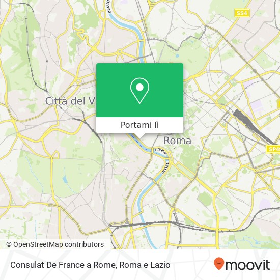 Mappa Consulat De France a Rome