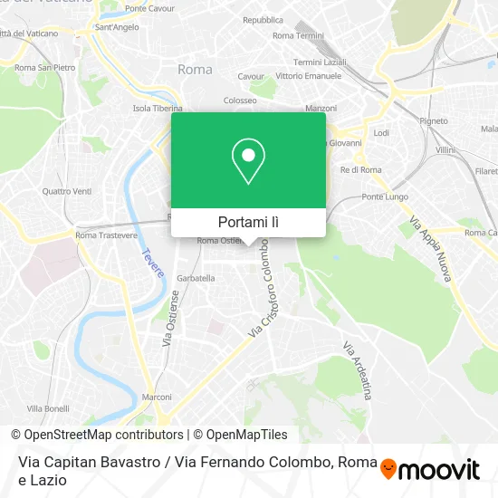 Mappa Via Capitan Bavastro / Via Fernando Colombo