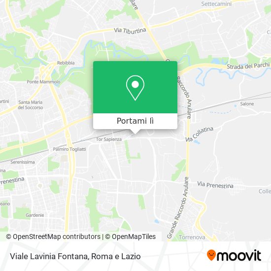 Mappa Viale Lavinia Fontana