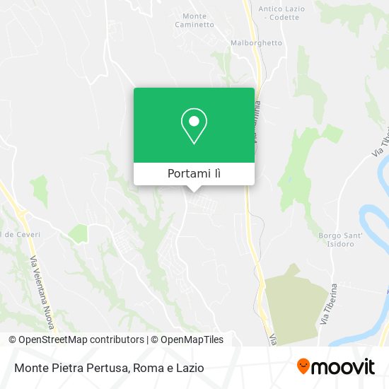 Mappa Monte Pietra Pertusa