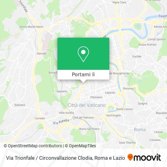 Mappa Via Trionfale / Circonvallazione Clodia