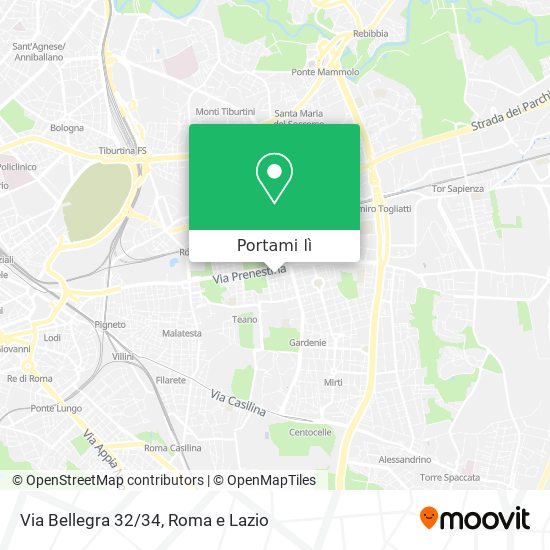 Mappa Via Bellegra 32/34