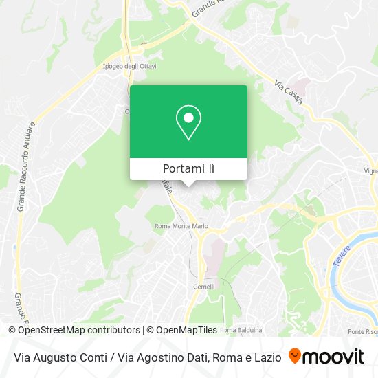 Mappa Via Augusto Conti / Via Agostino Dati