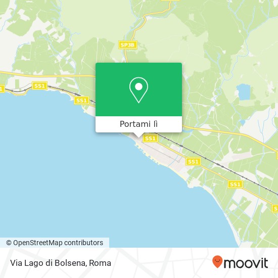 Mappa Via Lago di Bolsena
