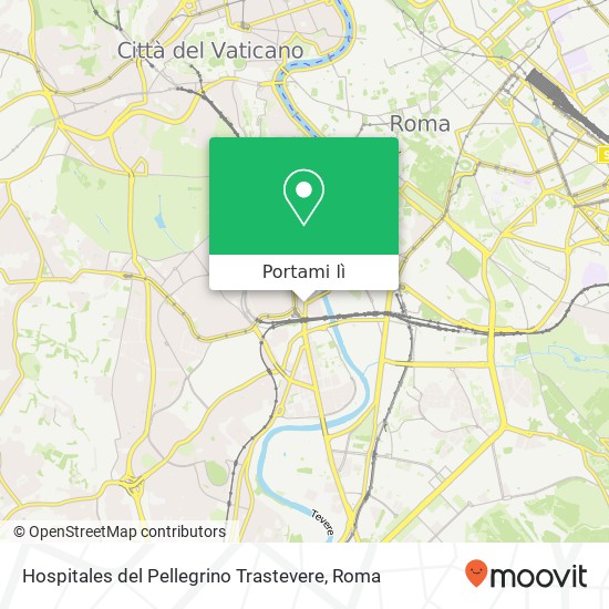 Mappa Hospitales del Pellegrino Trastevere