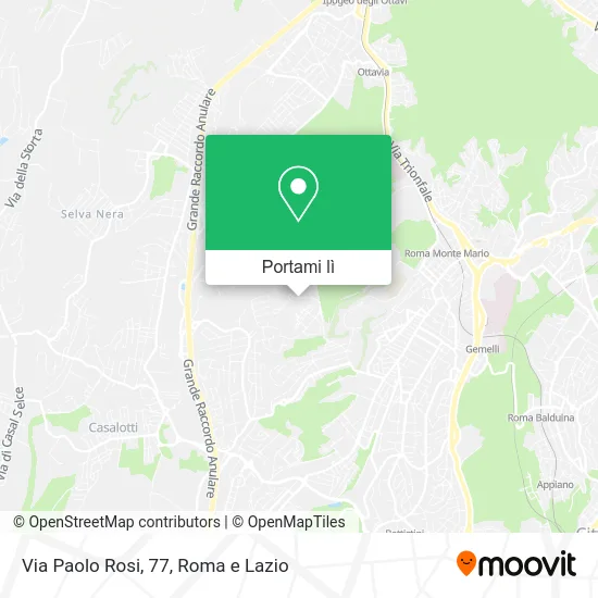 Mappa Via Paolo Rosi, 77
