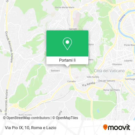 Mappa Via Pio IX, 10