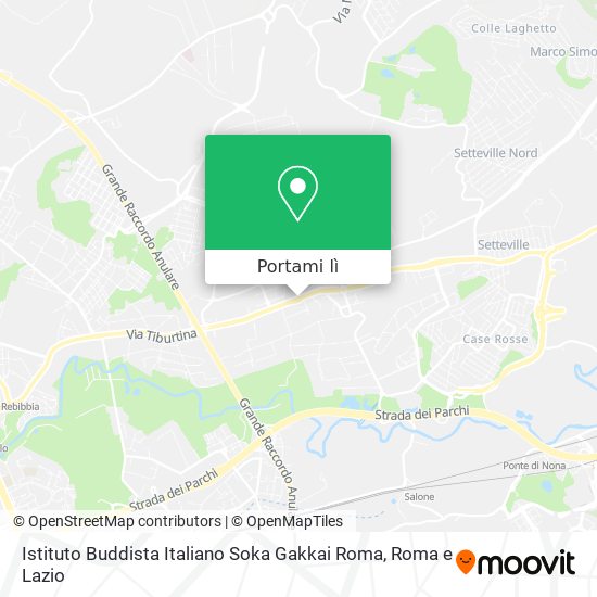 Mappa Istituto Buddista Italiano Soka Gakkai Roma