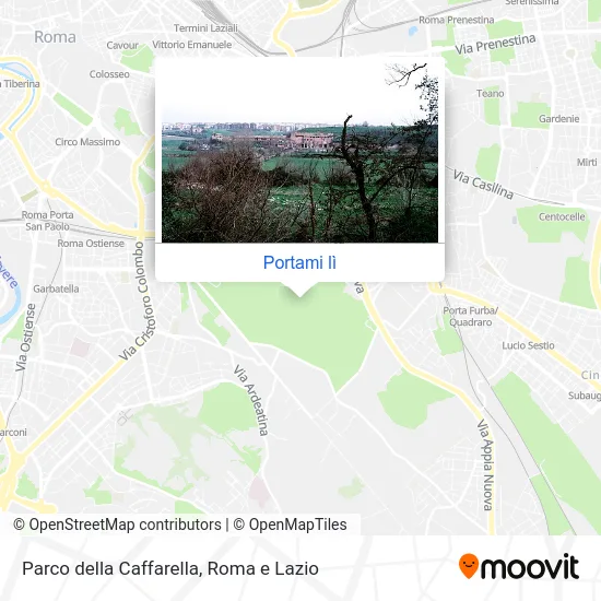 Mappa Parco della Caffarella