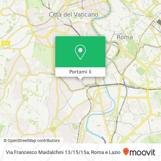 Mappa Via Francesco Maidalchini 13 / 15 / 15a