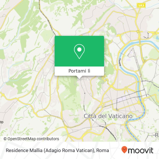 Mappa Residence Mallia (Adagio Roma Vatican)