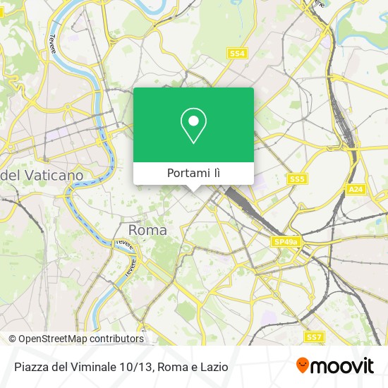 Mappa Piazza del Viminale 10/13