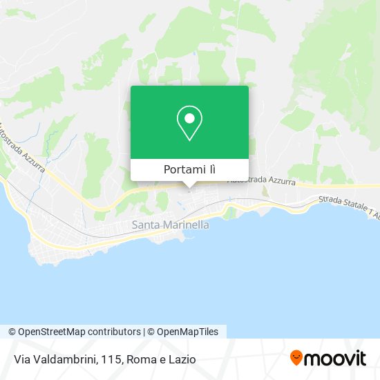 Mappa Via Valdambrini, 115