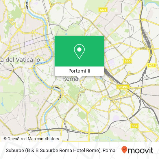 Mappa Suburbe (B & B Suburbe Roma Hotel Rome)