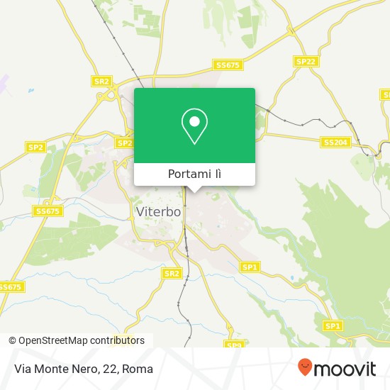 Mappa Via Monte Nero, 22