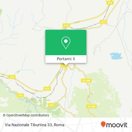 Mappa Via Nazionale Tiburtina 33