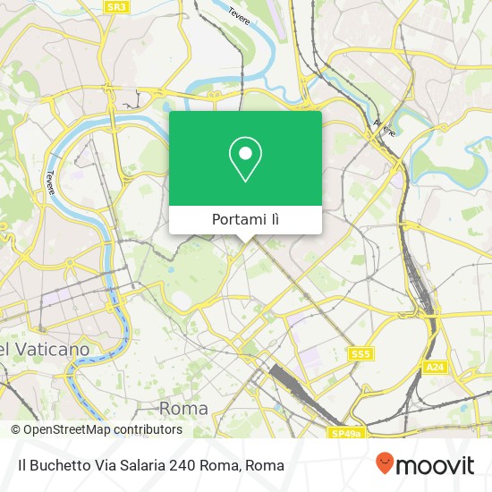 Mappa Il Buchetto Via Salaria 240 Roma