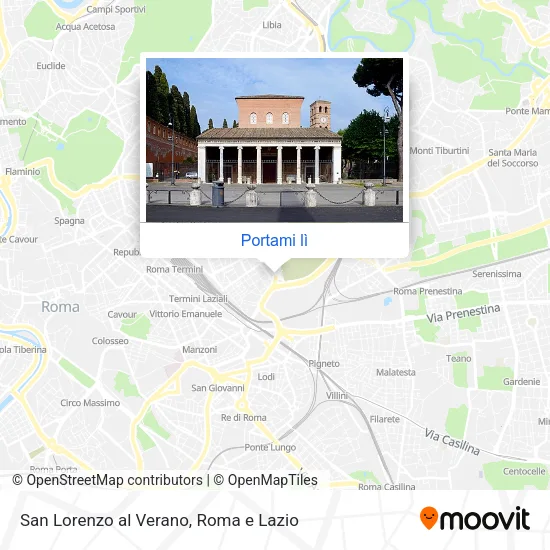 Mappa San Lorenzo al Verano
