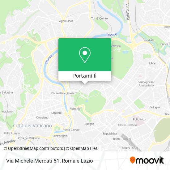 Mappa Via Michele Mercati 51