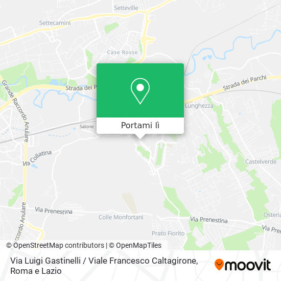 Mappa Via Luigi Gastinelli / Viale Francesco Caltagirone