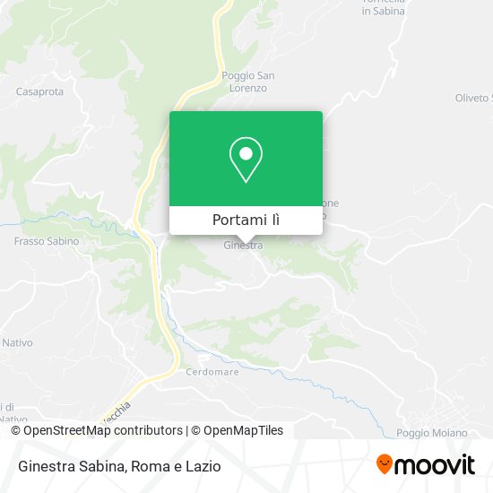 Mappa Ginestra Sabina