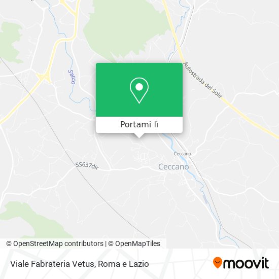 Mappa Viale Fabrateria Vetus