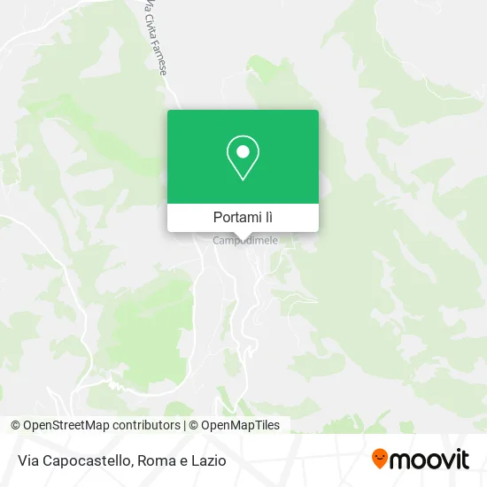 Mappa Via Capocastello