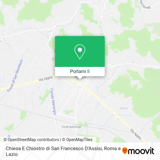 Mappa Chiesa E Chiostro di San Francesco D'Assisi