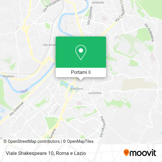Mappa Viale Shakespeare  10