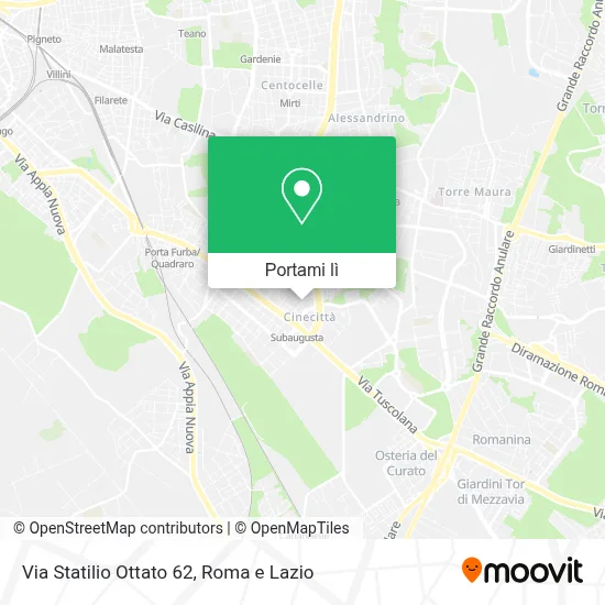 Mappa Via Statilio Ottato  62