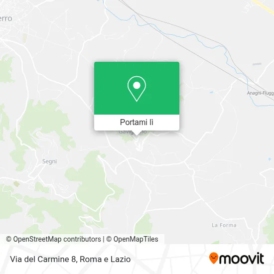 Mappa Via del Carmine  8