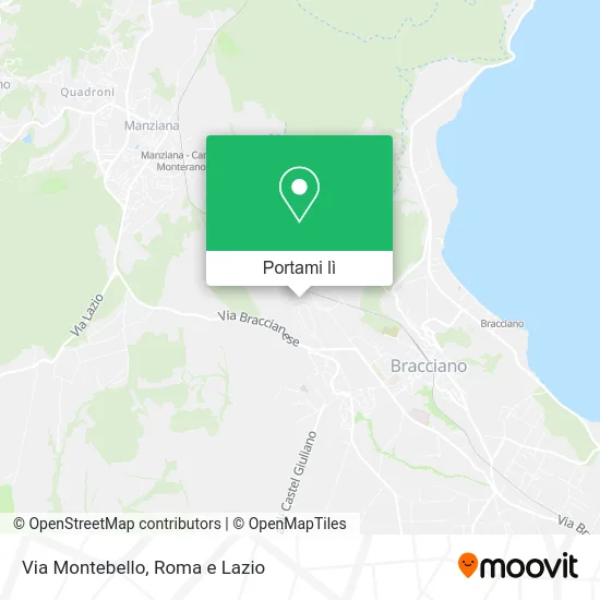 Mappa Via Montebello