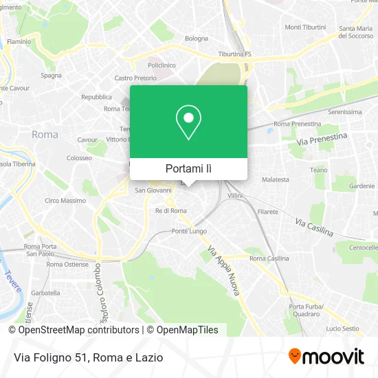 Mappa Via Foligno 51