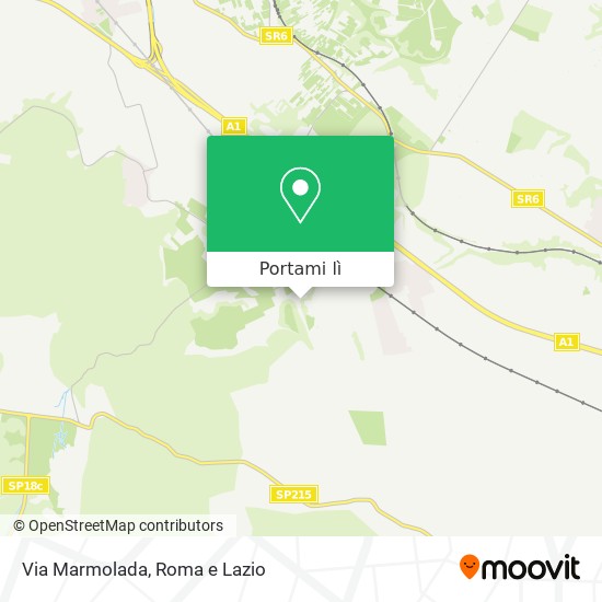 Mappa Via Marmolada