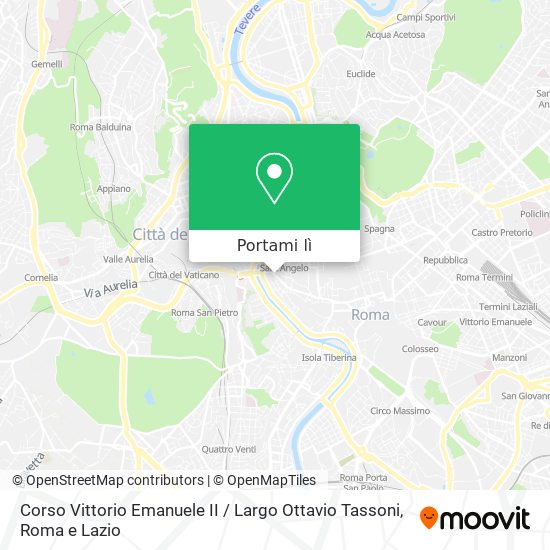 Mappa Corso Vittorio Emanuele II / Largo Ottavio Tassoni