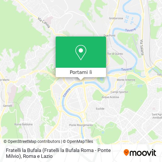 Mappa Fratelli la Bufala (Fratelli la Bufala Roma - Ponte Milvio)