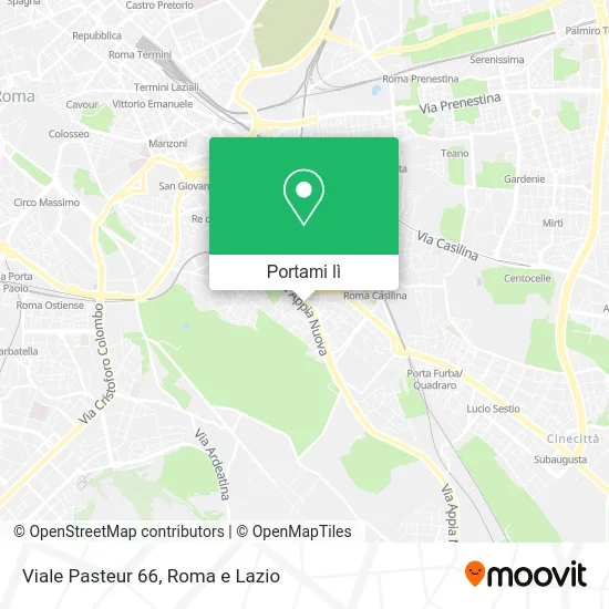 Mappa Viale Pasteur 66