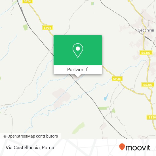 Mappa Via Castelluccia
