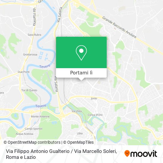 Mappa Via Filippo Antonio Gualterio / Via Marcello Soleri