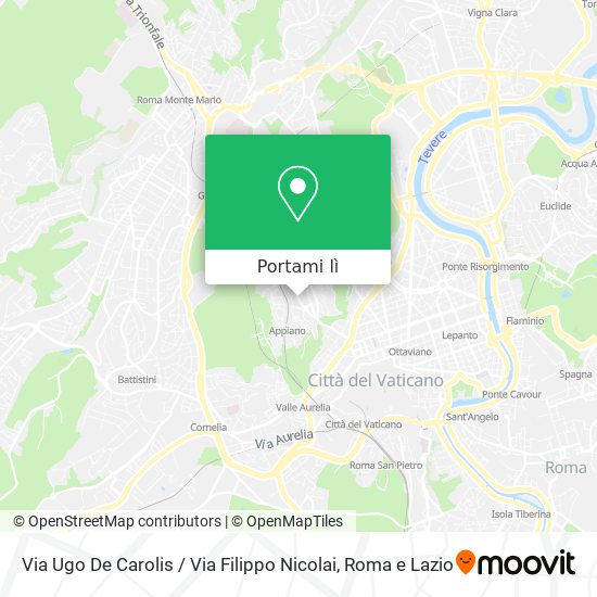 Mappa Via Ugo De Carolis / Via Filippo Nicolai