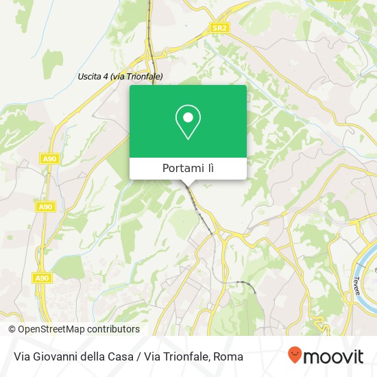 Mappa Via Giovanni della Casa / Via Trionfale